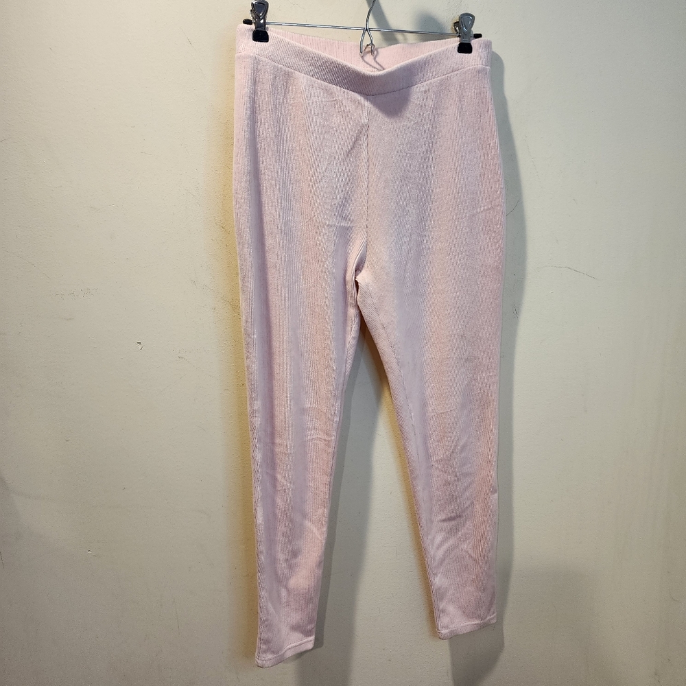 EXPRESS Light Pink Cozy Pants Leggings Sz L